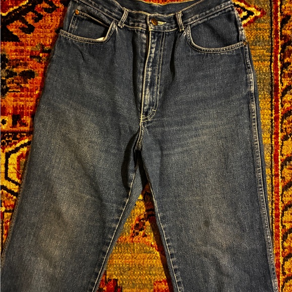 VTG Gitano Classic Blue High Rise Straight Leg Jeans 26” waist - Picture 6 of 7